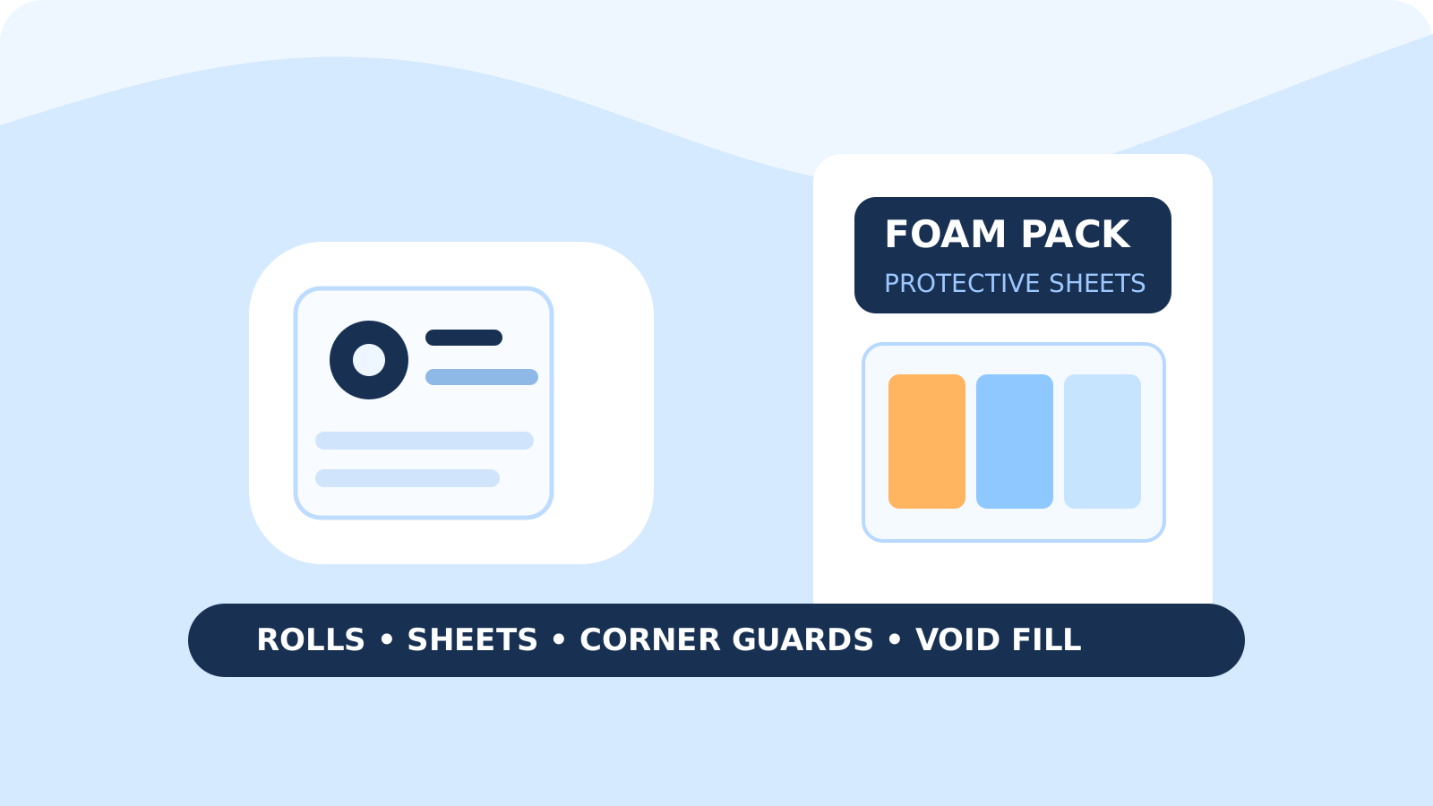 Protective foam packaging materials